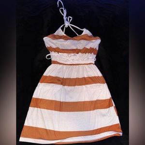 Tie up romper sundress